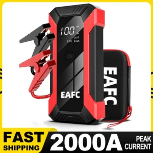 2000A Portable Car Jump Starter with LED Light